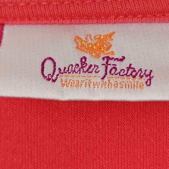 Vintage Quaker Factory Orange Embellished Tunic 1X - Picture 5 of 8